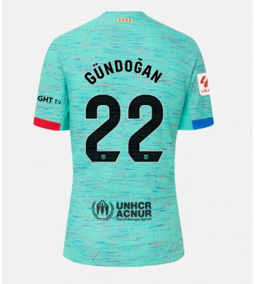 Barcelona Ilkay Gundogan #22 Tredje trøje 2023-24 Kort ærmer